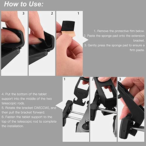 Tablet Klip Tutucu Standı, Hafif Uyumlu Çift Uzaktan Kumanda Tablet Destek için Kemik Pozisyon Tasarımı ile Genişletilmiş Braket