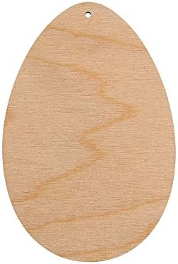 Dekorasyon için Ahşap Bay Oyma VD-343 Yumurta Kontrplak 12 x 8 cm Orta
