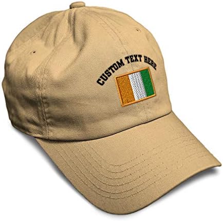 Özel Yumuşak beyzbol şapkası Fildişi Sahili Nakış Yerleri ve Seyahat Afrika Dimi Pamuk baba şapkası Erkekler Kadınlar için Toka