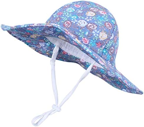 Bebek güneş şapka Toddler yaz bebek şapka çocuklar plaj Şapka UPF 50+ Geniş ağız kova şapka Erkek Kız için