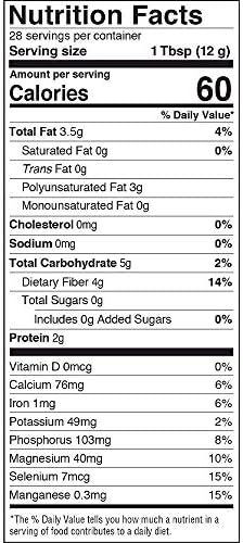 Barlean'ın 2,140 mg Omega-3 Yağ Asitli Organik Chia Tohumları-Vegan, USDA Organik, GDO'suz - 12 Ons