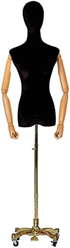 SDKFJ Manken Manken Vücut Terzi Yüksekliği Ayarlanabilir Profesyonel Caster Giyim Mağazası Raf Ekran Standı Modeli Mankenleri