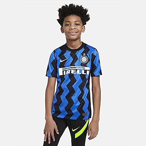 Nike 2020-2021 Inter Milan Ev Futbolu Futbol Tişörtü Forması (Çocuklar)