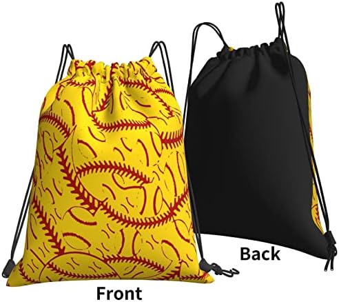 İpli sırt çantası beyzbol tenis strateji desen dize çanta Sackpack spor salonu alışveriş spor Yoga için