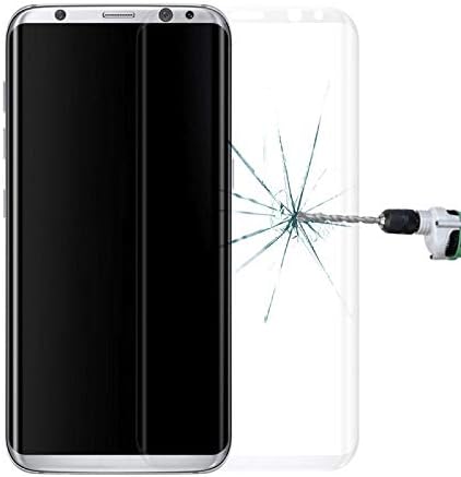 JİNPART Telefonu Acccessories ıçin Uyumlu Galaxy S8+ / G955 0.3 mm 9 H Yüzey Sertlik 3D Kavisli Yüzey Serigrafi Olmayan tam Ekran