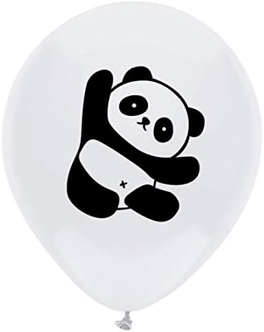 Panda Lateks Balonlar, 16-Pack 12 inç Panda Baskılı Doğum Günü Partisi Balon, Süslemeleri, Malzemeleri