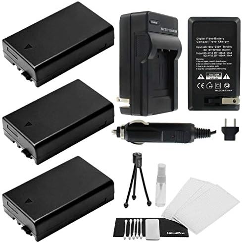 3-Pack DLI109 Yüksek Kapasiteli Yedek Piller ile Hızlı Seyahat Şarj için Seçin Pentax Dijital Kameralar-UltraPro Paket İçerir
