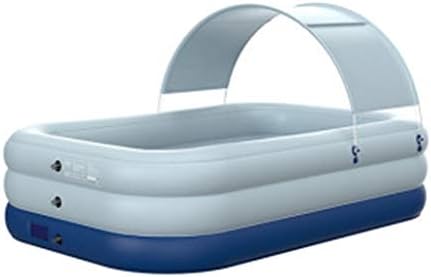 AYAK Yüzme Havuzları ile Güneşlik Gölgelik Otomatik Şişme Salon Havuzu Kiddie Çocuklar Yetişkinler için Bebek Kolay Set Yüzme