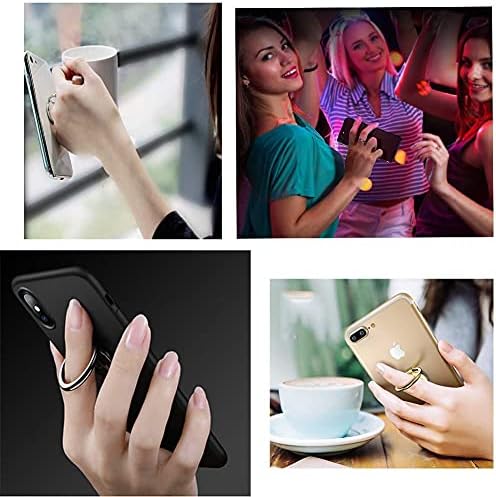 Cep Telefonu Halka Tutucu Standı, Metal Telefon Kavrama Parmak Yüzük Kickstand, Tüm Akıllı Telefonlar ve Tabletler için 360°