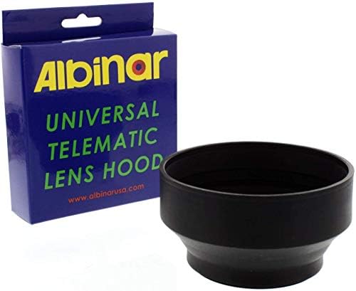 Albinar 77mm Evrensel Telematik Geniş / Zoom 3 Pozisyon Kauçuk Lens Hood