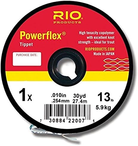 Rio Sinek Balıkçılık Tippet Powerflex 2X Tippet 30Yd 10Lb Olta, Temizle