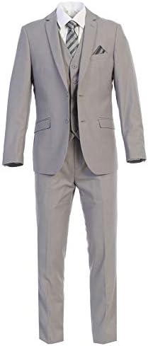 Kral Resmi Giyim Zarif Erkek Modern Fit Üç Parçalı ve İki Parçalı İki Düğmeli Takım Elbise-Birçok Renk…