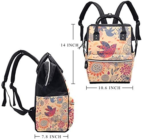 Şık çiçek kuşlar değişen bebek çantaları seyahat sırt çantası bebek bezi çantası