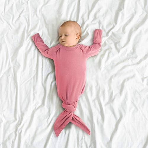 Bebek Düğümlü Uyku Elbisesi, Mitten Manşetli Uzun Kollu Uyku Elbisesi