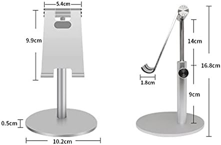 Masa için MKOJU Cep Telefonu Standı, Yükseklik Açısı Ayarlanabilir Telefon Standı, Masaüstü Sağlam Alüminyum Metal Telefon Tutucu