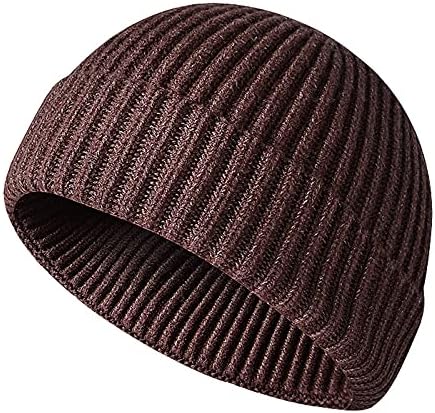 Erkekler ve Kadınlar için klasik Örgü Bere, yumuşak Unisex Kaflı Düz Örgü Şapka Streç Kablo Örgü Nervürlü Kafatası Kap Manşet