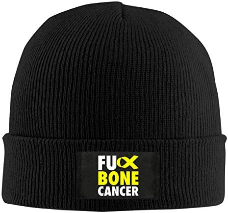 ZHİJİKNİTHAT Lanet Kemik Kanseri Unisex Sıcak Kış Şapka Örgü Bere Kafatası Kap Manşet Bere Şapka Kış Şapka