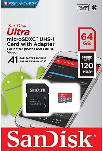 Ultra 64 GB microSDXC Çalışır için Huawei CRR-L09 Artı tarafından Doğrulanmış SanFlash ve SanDisk (A1/C10/U1/8 k / 120MBs)