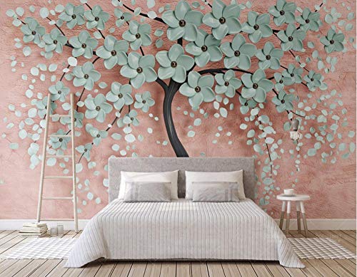 Retro Özel 3D Fotoğraf Duvar Kağıdı Çiçek Ağacı Romantik duvar Resmi Duvar Kağıtları Oturma Odası Yatak Odası için De Parede